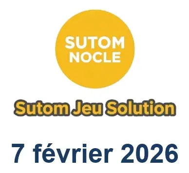 Solution SUTOM #1492 - 7 février 2026