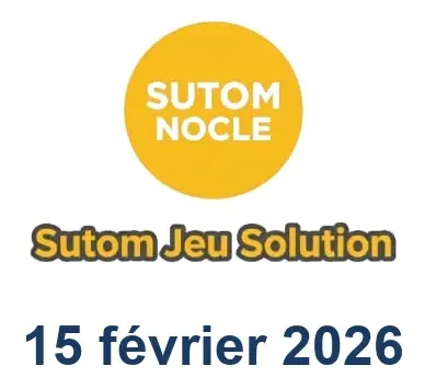 Solution SUTOM #1500 - 15 février 2026