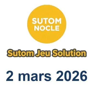 Solution SUTOM #1515 - 2 mars 2026