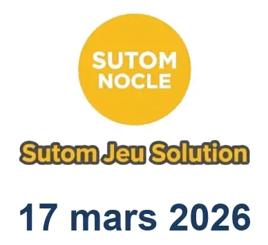 Solution SUTOM #1530 - 17 mars 2026