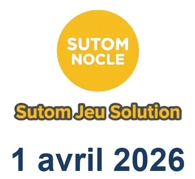 Solution SUTOM #1545 - 1 avril 2026
