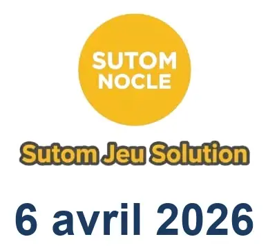 Solution SUTOM #1550 - 6 avril 2026