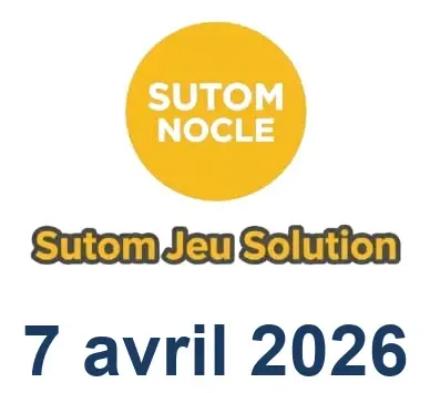 Solution SUTOM #1551 - 7 avril 2026