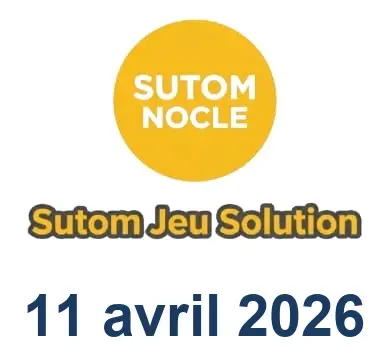 Solution SUTOM #1555 - 11 avril 2026