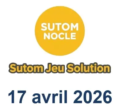 Solution SUTOM #1561 - 17 avril 2026