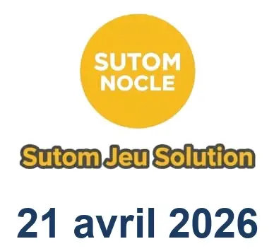Solution SUTOM #1565 - 21 avril 2026