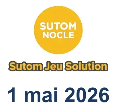 Solution SUTOM #1575 - 1 mai 2026