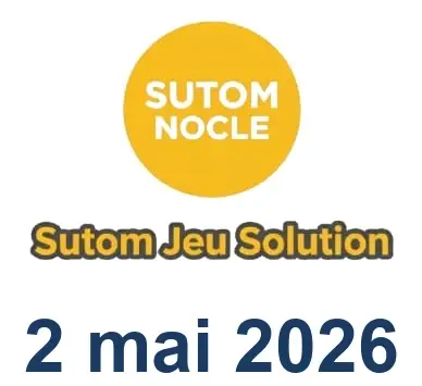 Solution SUTOM #1576 - 2 mai 2026