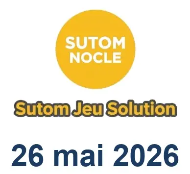 Solution SUTOM #1600 - 26 mai 2026