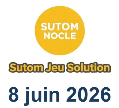 Solution SUTOM #1613 - 8 juin 2026