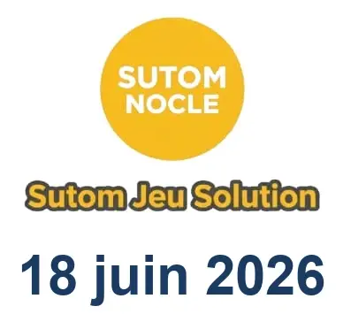 Solution SUTOM #1623 - 18 juin 2026