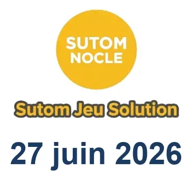 Solution SUTOM #1632 - 27 juin 2026