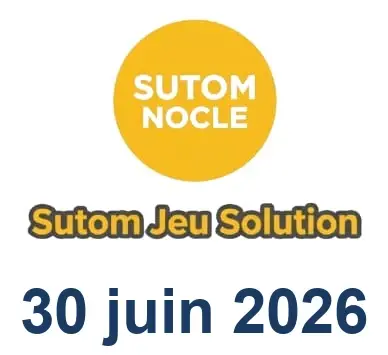 Solution SUTOM #1635 - 30 juin 2026