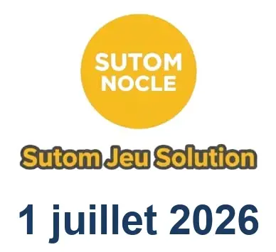 Solution SUTOM #1636 - 1 juillet 2026