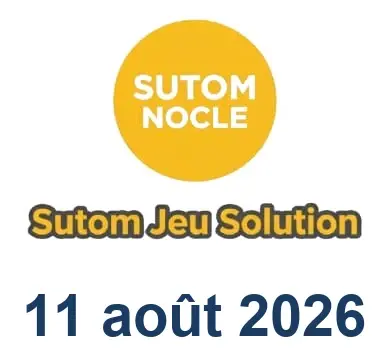 Solution SUTOM #1677 - 11 août 2026
