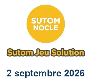 Solution SUTOM #1699 - 2 septembre 2026