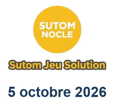 Solution SUTOM #1732 - 5 octobre 2026
