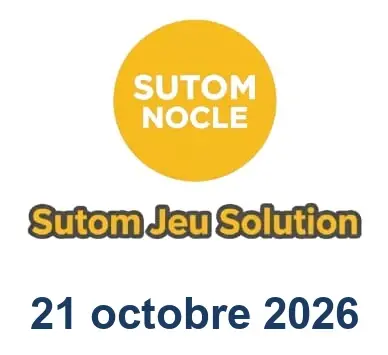 Solution SUTOM #1748 - 21 octobre 2026